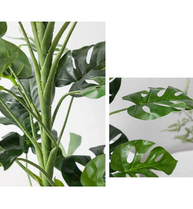 120cm Faux Swiss Cheese Plant